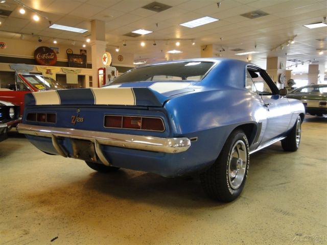 1969 Blue Chevrolet Camaro