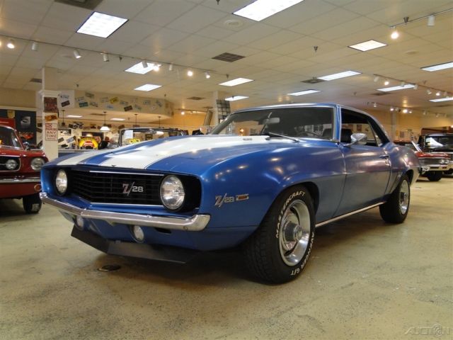 1969 Blue Chevrolet Camaro