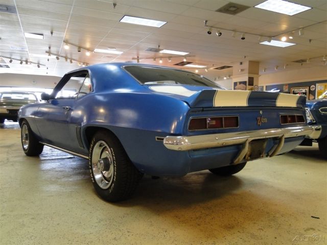 1969 Blue Chevrolet Camaro