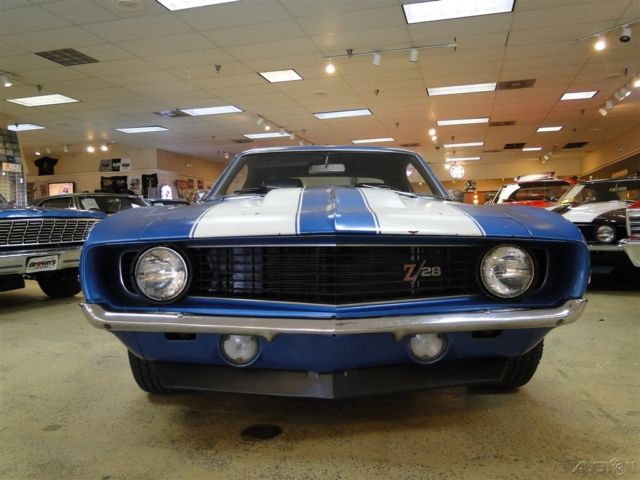 1969 Blue Chevrolet Camaro