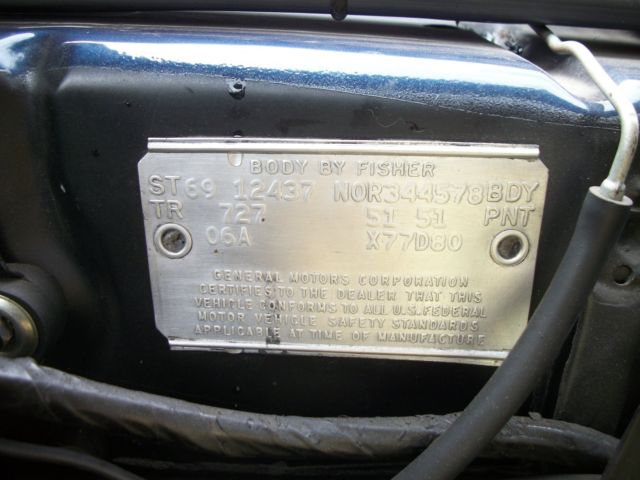 1969 Blue Chevrolet Camaro