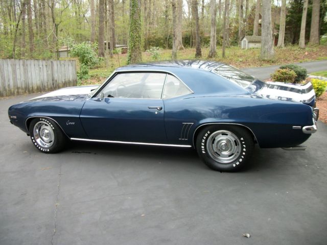 1969 Blue Chevrolet Camaro