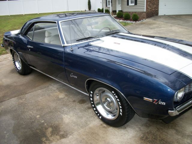 1969 Blue Chevrolet Camaro
