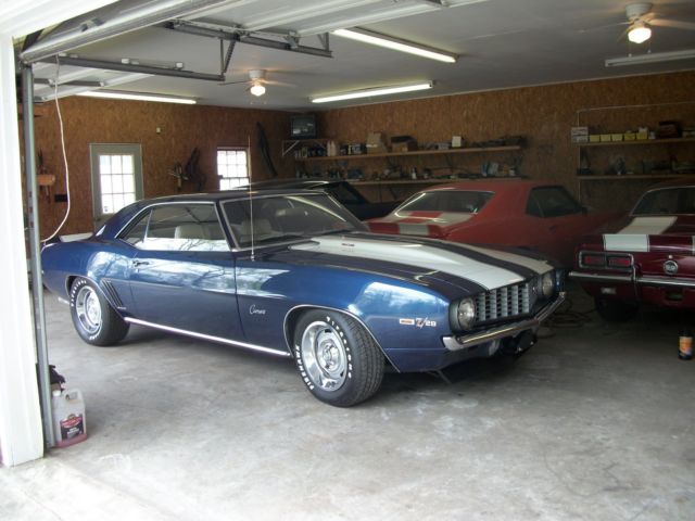 1969 Blue Chevrolet Camaro
