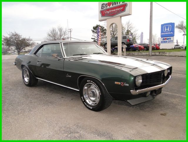 1969 Green Chevrolet Camaro