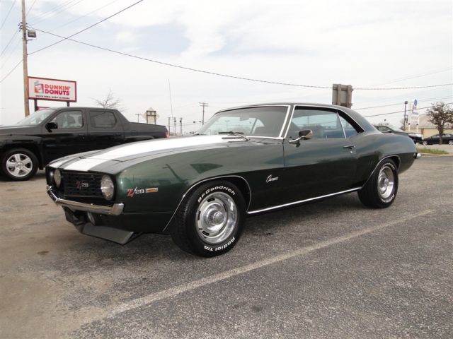1969 Green Chevrolet Camaro