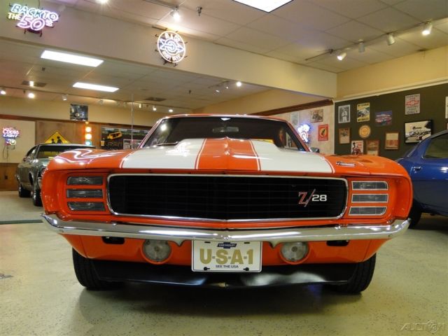 1969 Orange Chevrolet Camaro