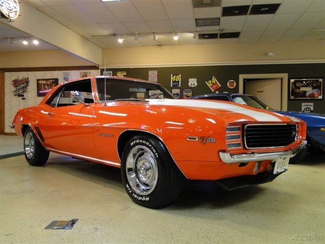 1969 Orange Chevrolet Camaro