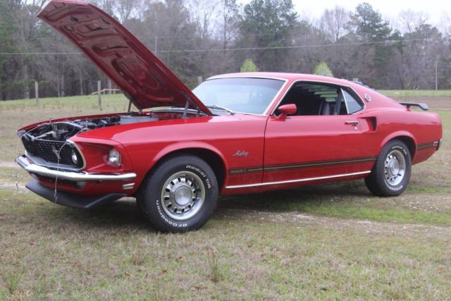 1969 Red Ford Mustang