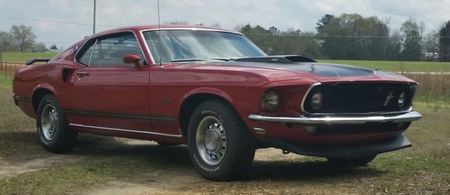 1969 Red Ford Mustang