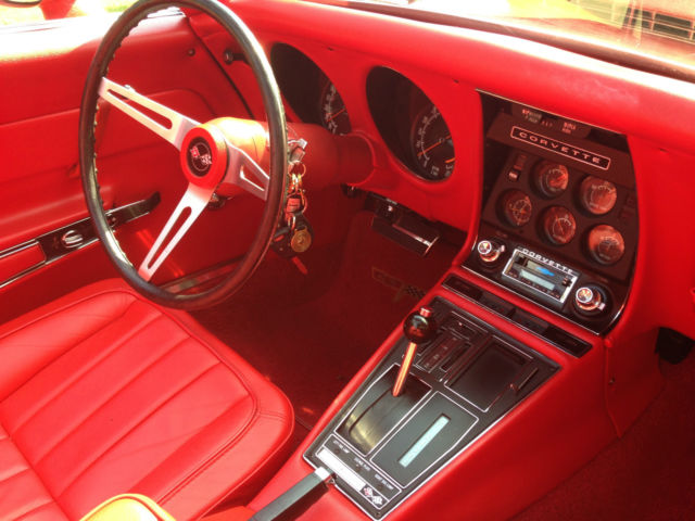 1969 Red Chevrolet Corvette Convertible