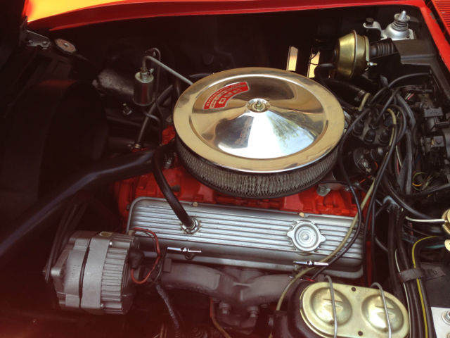 1969 Red Chevrolet Corvette Convertible