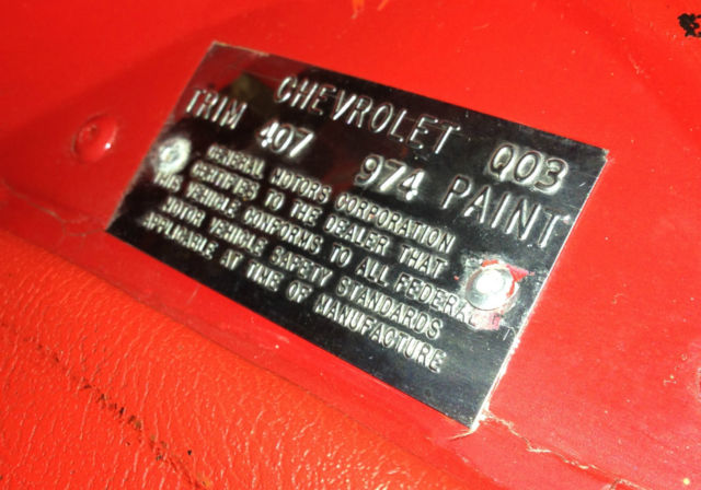 1969 Red Chevrolet Corvette Convertible