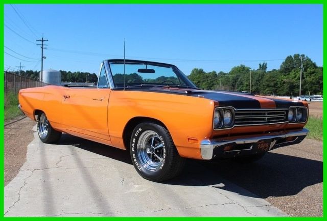 1969 Orange Plymouth Road Runner Convertible