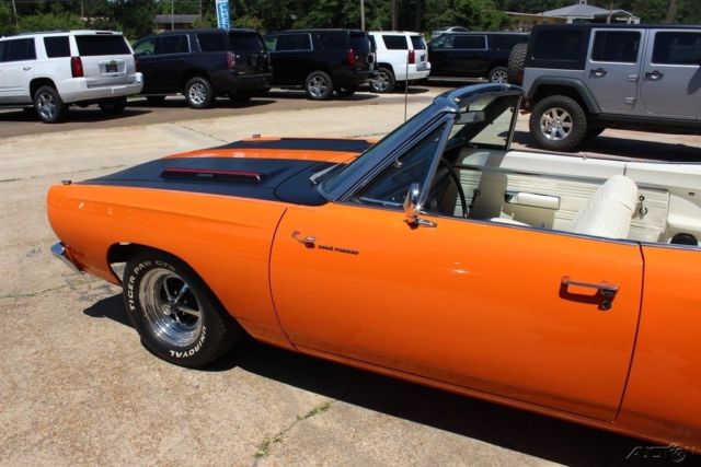 1969 Orange Plymouth Road Runner Convertible