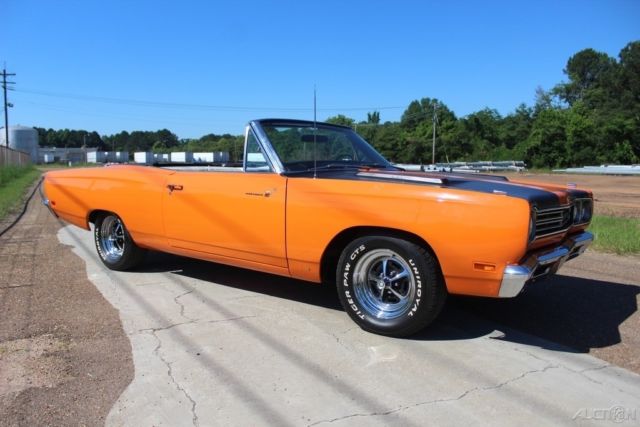 1969 Orange Plymouth Road Runner Convertible