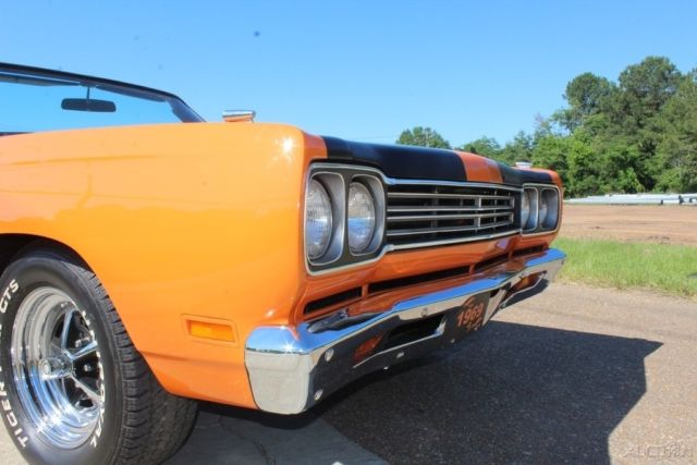 1969 Orange Plymouth Road Runner Convertible