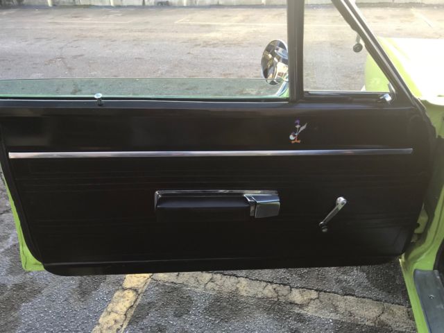 1969 Sublime green Plymouth Road Runner 2dr Sedan