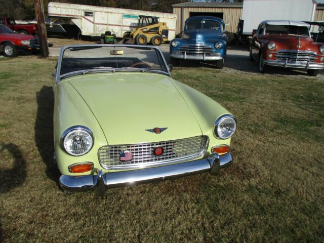 1969 Yellow Austin Healey Sprite Convertible