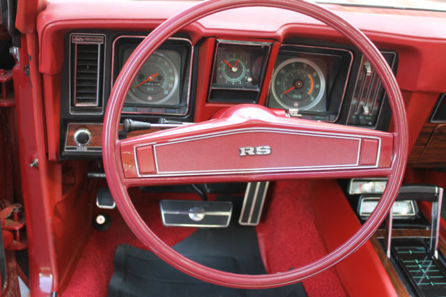 1969 Red Chevrolet Camaro RS Convertible