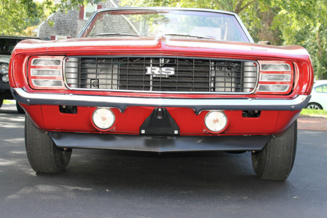 1969 Red Chevrolet Camaro RS Convertible
