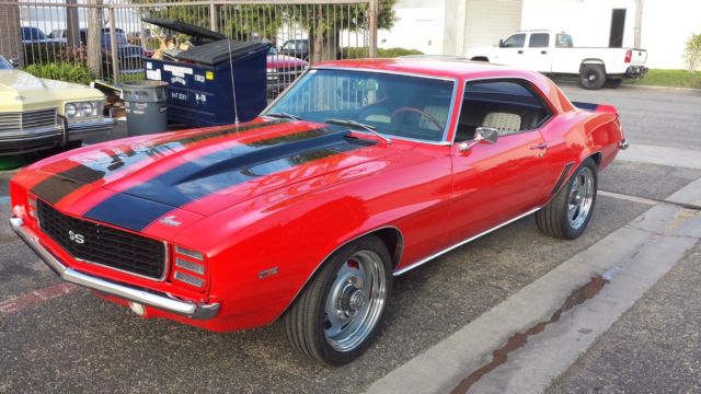 1969 Red Chevrolet Camaro Coupe
