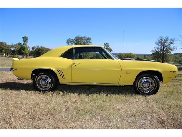 1969 Yellow Chevrolet Camaro Coupe