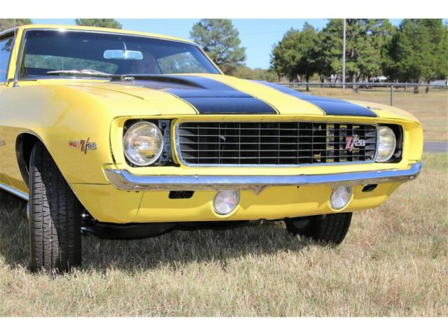 1969 Yellow Chevrolet Camaro Coupe