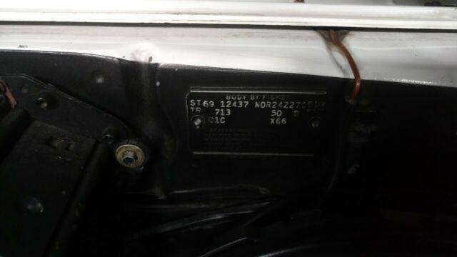 1969 White Chevrolet Camaro Coupe