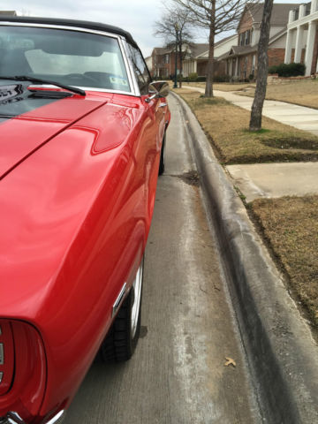 1969 Red Chevrolet Camaro Convertible