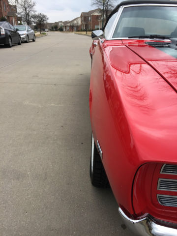 1969 Red Chevrolet Camaro Convertible