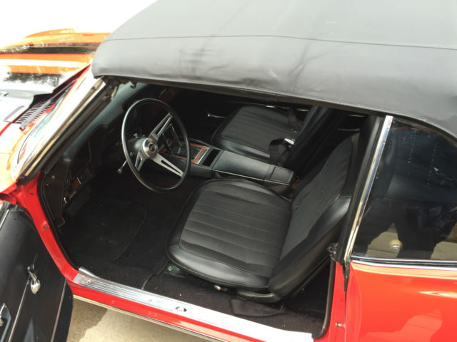 1969 Red Chevrolet Camaro Convertible