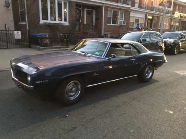 1969 dusk blue Chevrolet Camaro Coupe
