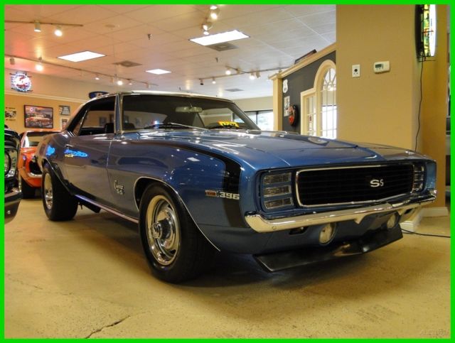 1969 Blue Chevrolet Camaro