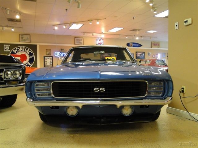 1969 Blue Chevrolet Camaro