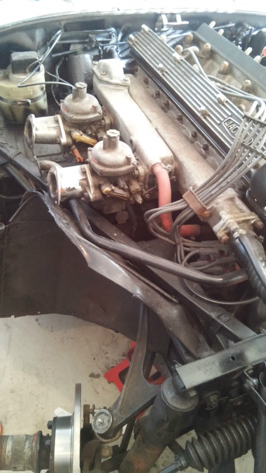 1969 Gray Jaguar E-Type Convertible