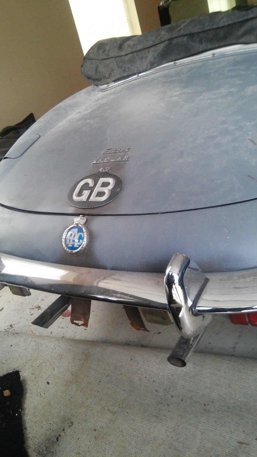 1969 Gray Jaguar E-Type Convertible