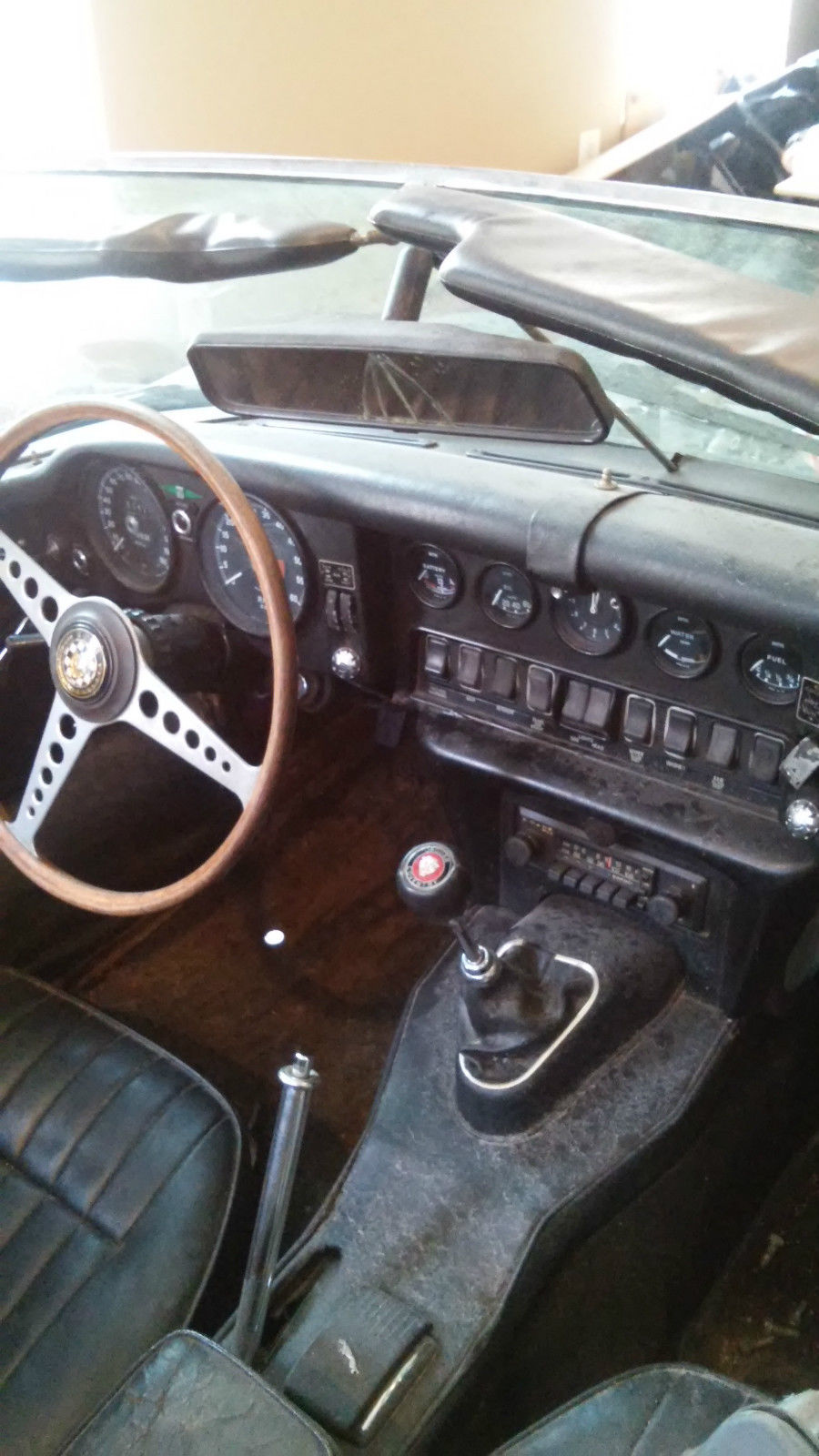 1969 Gray Jaguar E-Type Convertible