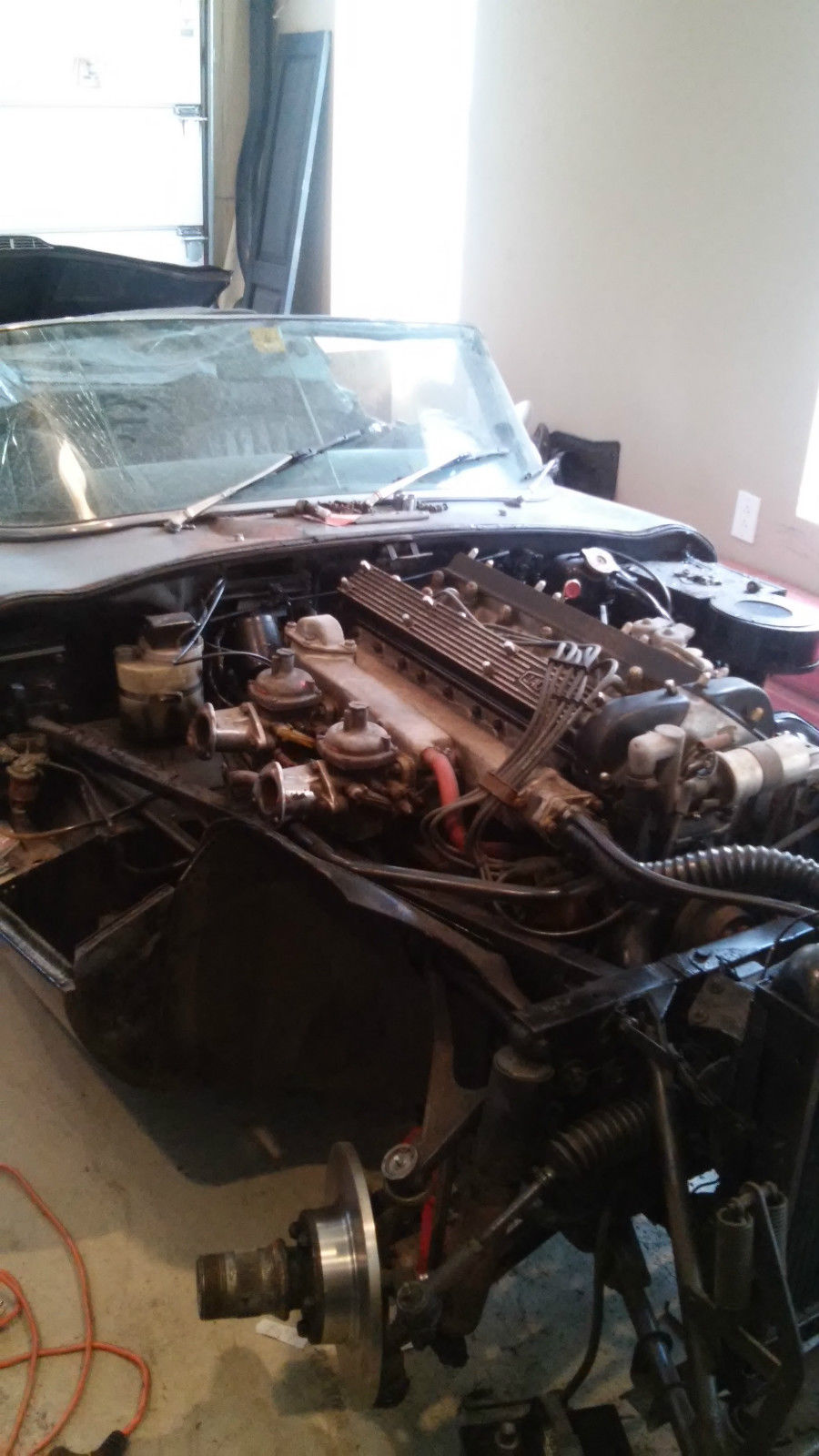 1969 Gray Jaguar E-Type Convertible