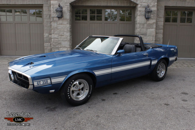 1969 Blue Ford Mustang Convertible