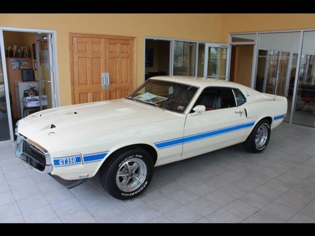 1969 White Ford Mustang Coupe