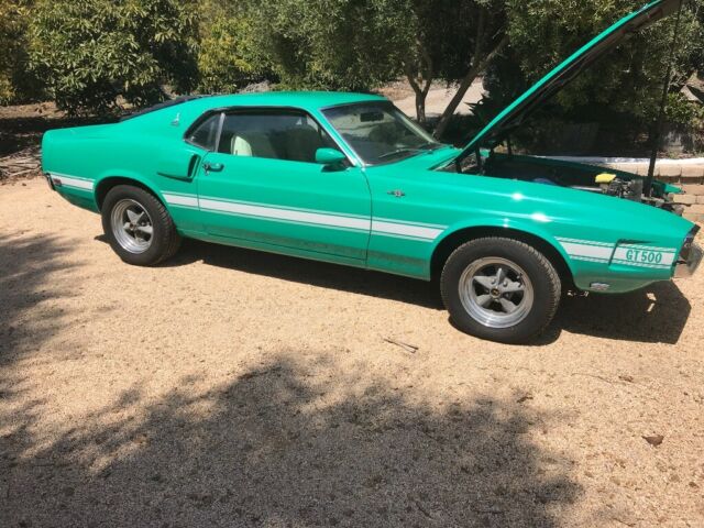 1969 Grabber green Ford Mustang Fastback
