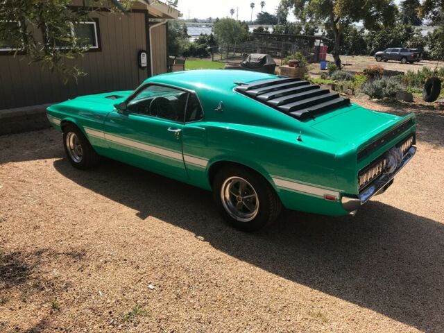 1969 Grabber green Ford Mustang Fastback