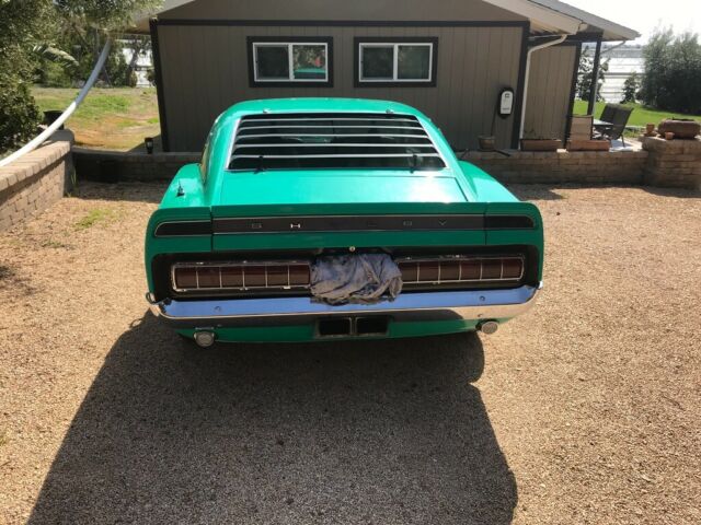 1969 Grabber green Ford Mustang Fastback