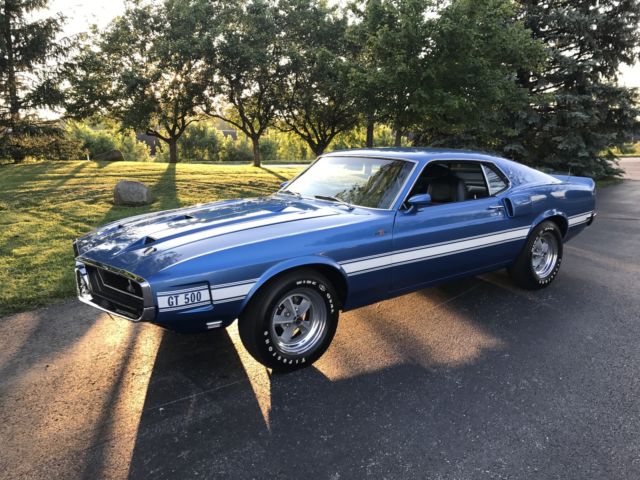 1969 Blue Ford Mustang Fastback