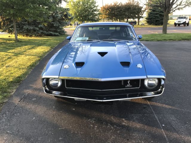 1969 Blue Ford Mustang Fastback