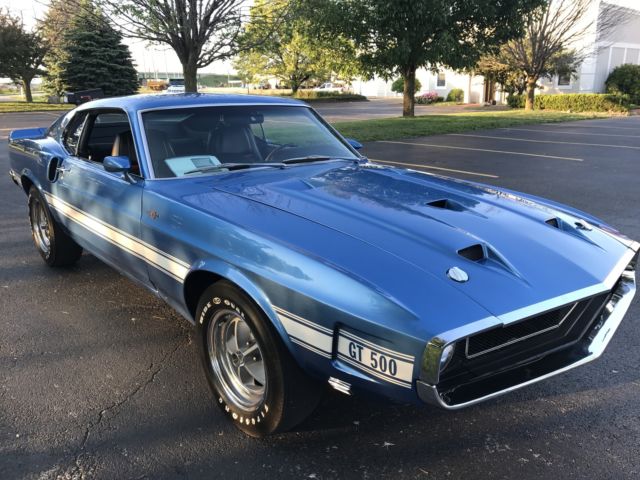 1969 Blue Ford Mustang Fastback