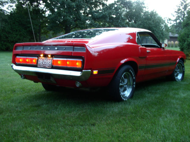 1969 Red Ford Mustang Fastback