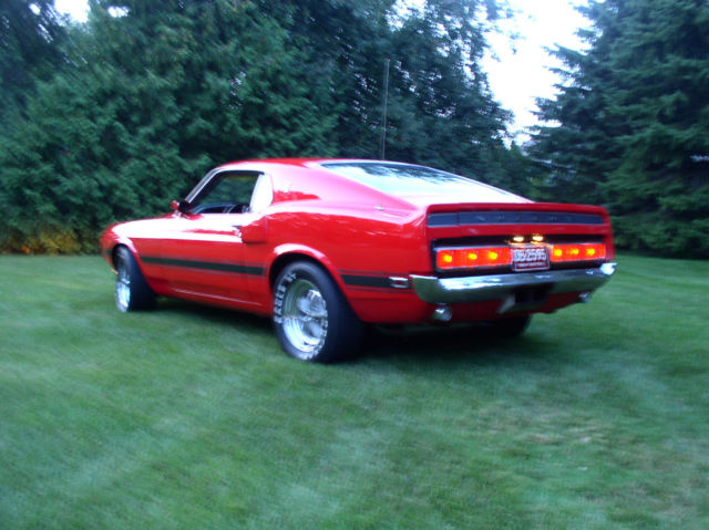1969 Red Ford Mustang Fastback