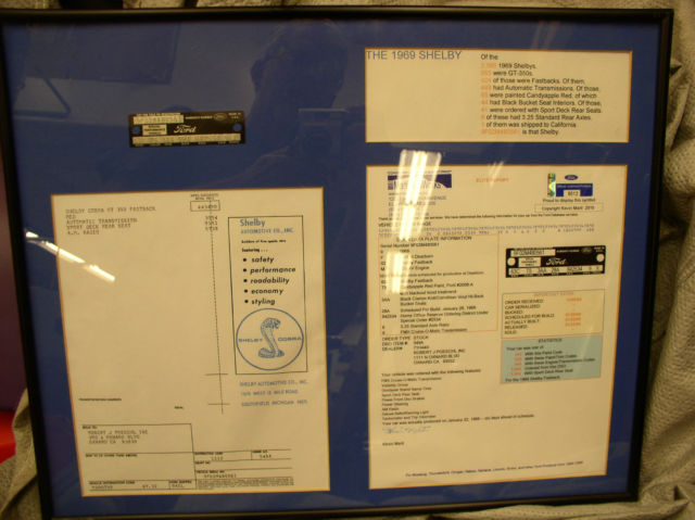 1969 Red Ford Mustang Fastback